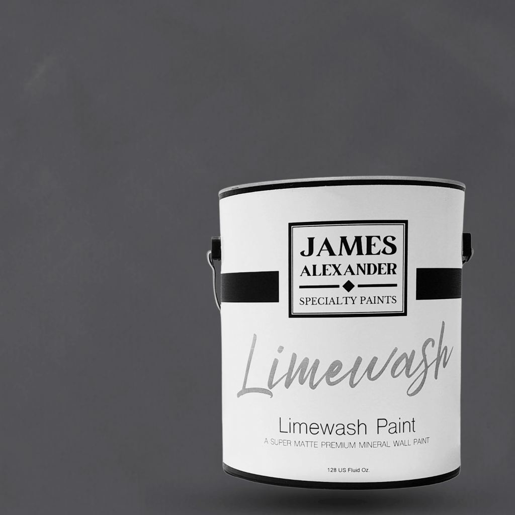 Carbone - Gray Black Limewash Wall Paint