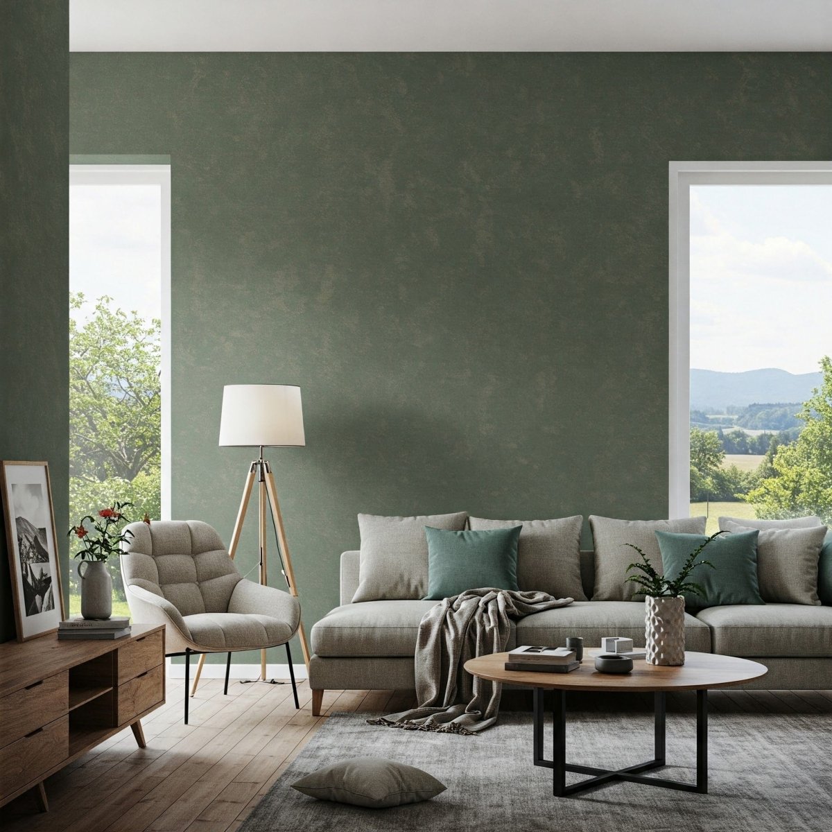Pistachio - Smoky Green Limewash Wall Paint