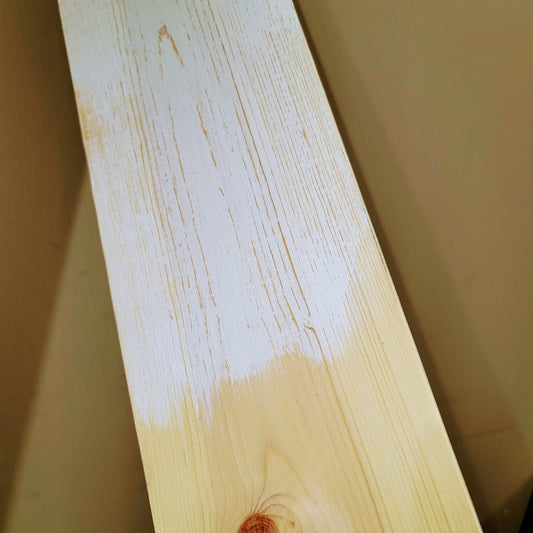 Limewash on Wood Finish