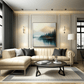 Limewash Living Room Beige Walls